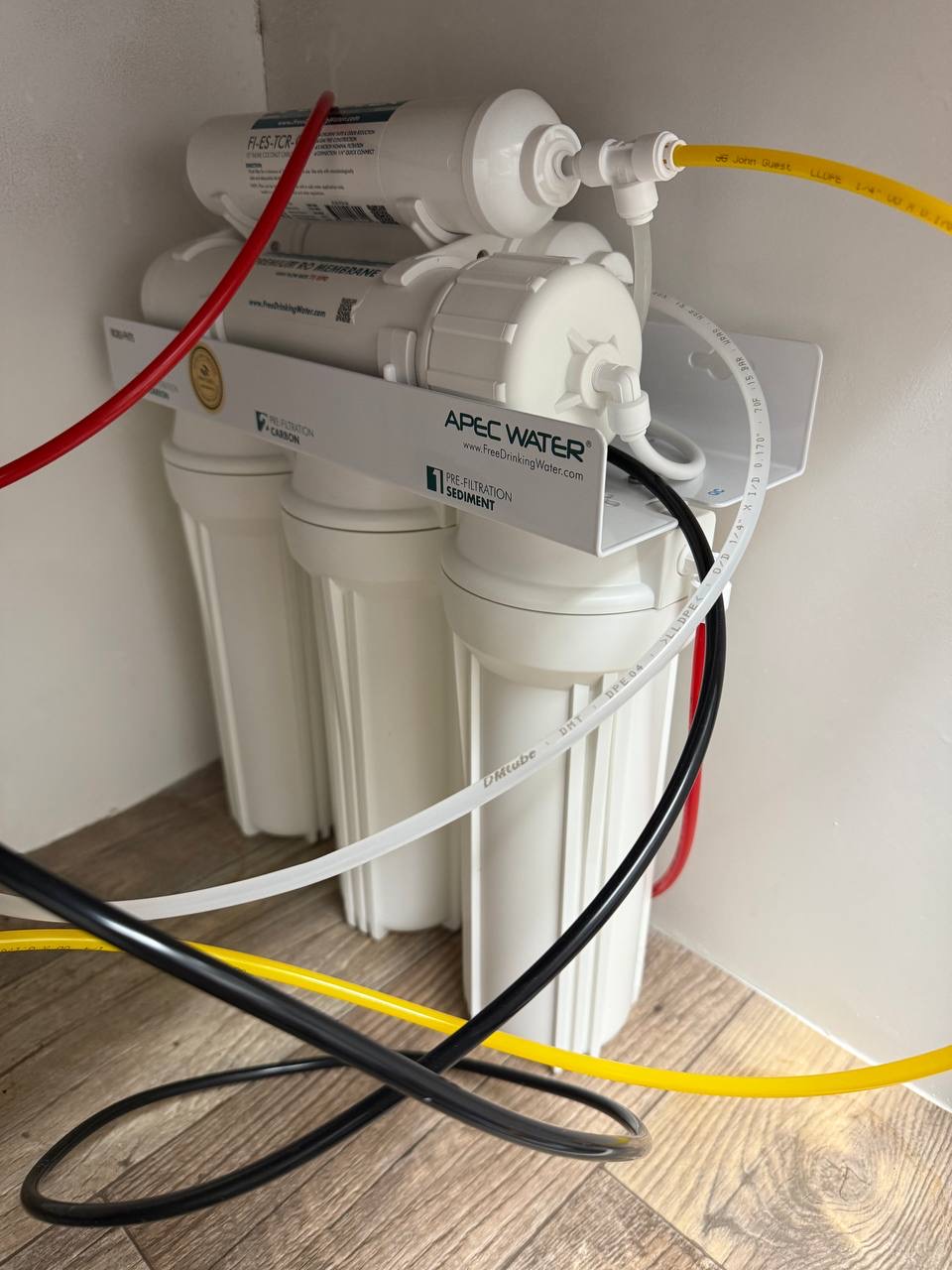 Installation of reverse osmosis drinking water filtration systems for your home.